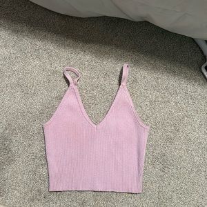 Full Tilt Cropped Purple Tank